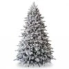 National Tree Company 6.5ft Pre-Lit Snowy Dorchester Pine Artificial Christmas Tree