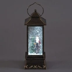 Santa LED Water Filled Lantern