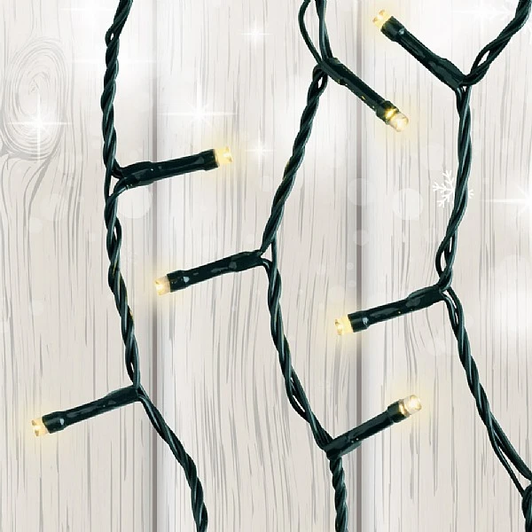 720 Warm White LED Twinkle Lights (Green Cable) 4 720 Warm White LED Twinkle Lights (Green Cable) - Image 2