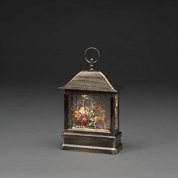 Konstsmide Santa With Sleigh Slim Water Lantern 3 Konstsmide Santa With Sleigh Slim Water Lantern