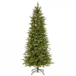 National Tree Company 6.5ft Pre-Lit Bedminster Slim Spruce Artificial Christmas Tree