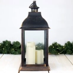 Premier Large 3 Flicker LED Candle Lantern