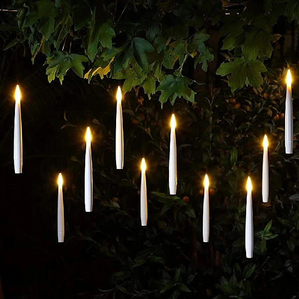 10 Floating LED Magic Candles String Lights 3 10 Floating LED Magic Candles String Lights