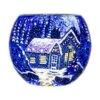 The Milford Collection Glass 'Winter Wonderland' Tealight Holder 1 The Milford Collection Glass 'Winter Wonderland' Tealight Holder -Christmas Decorations 1095117