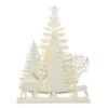 Lumineo Warm White LED Wooden Tree Scene 40cm -Christmas Decorations 1116257