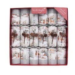 Robin Reed Aspen Sparkle 12" Christmas Crackers - Pack Of 6