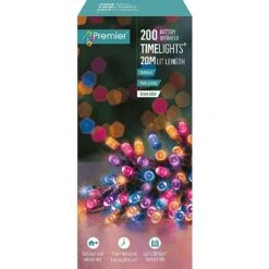 Premier Rainbow Battery Operated Timer Lights (200 LEDs) -Christmas Decorations 1156749 3