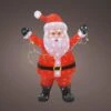 Lumineo Cool White LED Acrylic Santa 88cm -Christmas Decorations 1156846