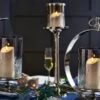 Tall Glass Pillar Candle Holder - 53cm