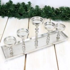 5 Pillar Candle Table Centrepiece