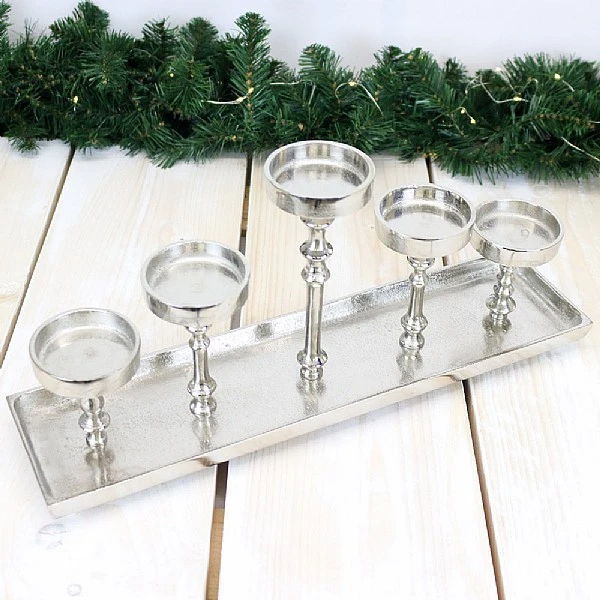 5 Pillar Candle Table Centrepiece 3 5 Pillar Candle Table Centrepiece