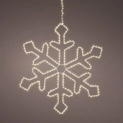 Lumineo Micro LED Metal Snowflake 57cm (335 Warm White LEDs)