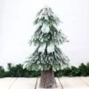 Snowy Lit Tree With Trunk 60cm -Christmas Decorations 1188415