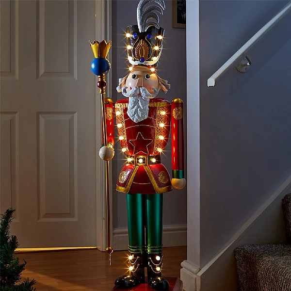 Three Kings Lit Giant Nutcracker Traditional 3 Three Kings Lit Giant Nutcracker Traditional