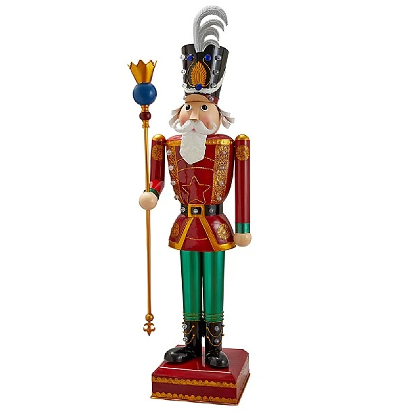Three Kings Lit Giant Nutcracker Traditional 4 Three Kings Lit Giant Nutcracker Traditional - Image 2