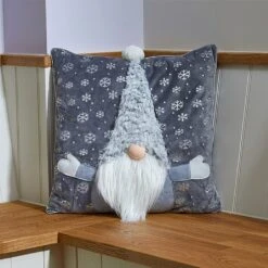 Three Kings Super Furry Gonk Cushion Grey