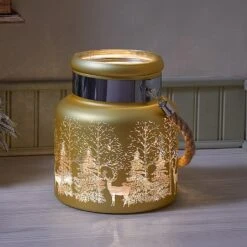 Three Kings Wonderland Lantern Gold