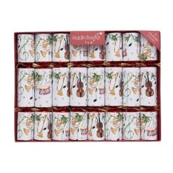 Robin Reed 10" Concerto Fanfare Christmas Crackers - Pack Of 8