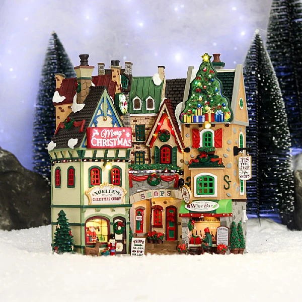 Lemax Tis The Season Shops (4.5V) 3 Lemax Tis The Season Shops (4.5V)