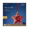 Lumineo Micro LED Red Glitter Star -Christmas Decorations 1193670