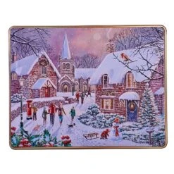 Grandma Wilds Giant Winter Village Biscuit Tin 800g