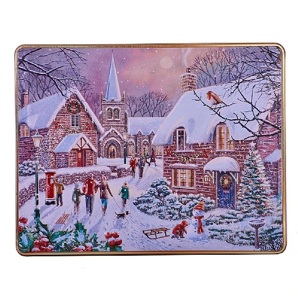 Grandma Wilds Giant Winter Village Biscuit Tin 800g 3 Grandma Wilds Giant Winter Village Biscuit Tin 800g