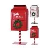 KOOPMAN Post Box Red & White (Assorted Designs) -Christmas Decorations 1196113