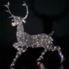 Noma 1.4m Grey Rattan Dual-Light Woburn Stag (300 LEDs) -Christmas Decorations 1196260
