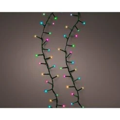 Lumineo Beautiful Christmas Rainbow Compact Twinkle Lights 1000 LEDs (Green Cable)