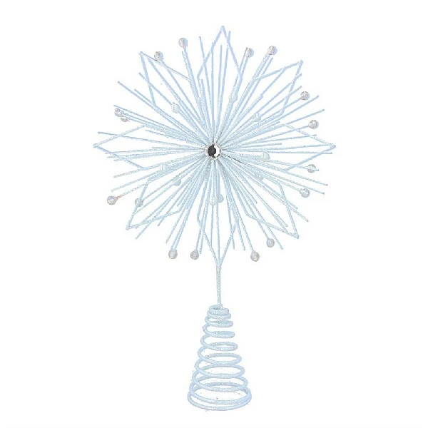Gisela Graham Iridescent Glitter Wire Starburst Tree Topper 3 Gisela Graham Iridescent Glitter Wire Starburst Tree Topper