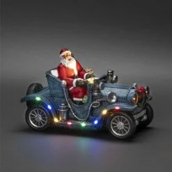Konstsmide Santa In Car 11 LED Battery Operated