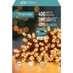 Premier Gold Battery Operated Timer Lights (400 LEDs) 7 Premier Gold Battery Operated Timer Lights (400 LEDs) -Christmas Decorations 1214383 3