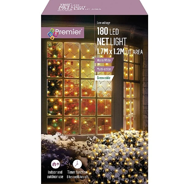 Premier Warm White Light Net (180 LEDs) 4 Premier Warm White Light Net (180 LEDs) - Image 2