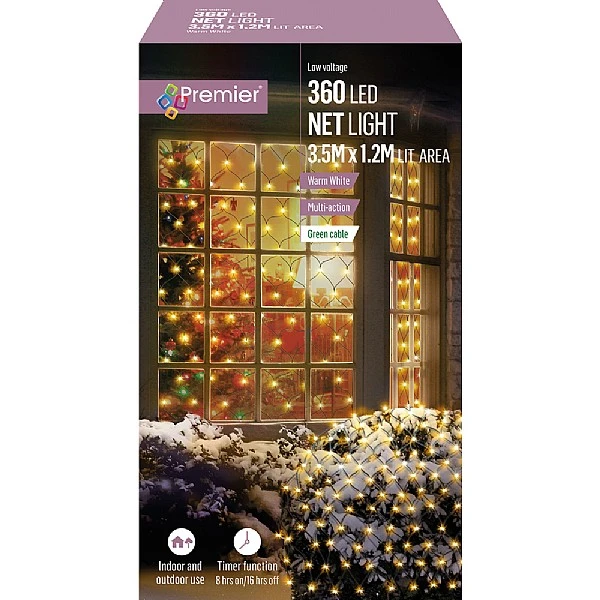 Premier Warm White LED Light Net (360 LEDs) 4 Premier Warm White LED Light Net (360 LEDs) - Image 2
