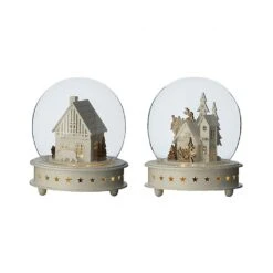 Lumineo Led Village Cloche (Assorted Designs)