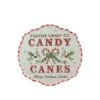 Festive Red Green & White Candy Canes Metal Sign 1 Festive Red Green & White Candy Canes Metal Sign -Christmas Decorations 1237996