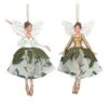 Gisela Graham Medium Fabric Magnolia Fairy Tree Decoration (Assorted Designs) -Christmas Decorations 1238087