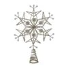 Gisela Graham Gold Glitter Wire & Pearl Tree Top Star -Christmas Decorations 1238089