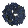 Gisela Graham Dark Blue Fabric Hydrangea Medium Candle Ring -Christmas Decorations 1238114