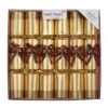Robin Reed 12" Ring 'O' Bells Gold Christmas Crackers - Pack Of 6 2 Robin Reed 12" Ring 'O' Bells Gold Christmas Crackers - Pack Of 6 -Christmas Decorations 1239132