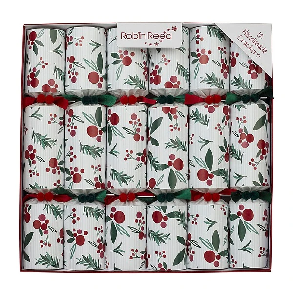 Robin Reed 12" Fresh Berry Christmas Crackers - Pack Of 12 3 Robin Reed 12" Fresh Berry Christmas Crackers - Pack Of 12