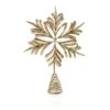Premier Antique Gold Snowflake Tree Topper 29cm