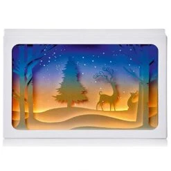 Premier Reindeer And Tree Diorama