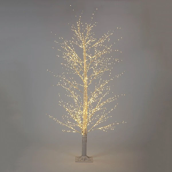 Snowtime 2.1m White Modelling Micro Dot Tree With 1,700 Warm White LEDs 3 Snowtime 2.1m White Modelling Micro Dot Tree With 1,700 Warm White LEDs