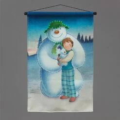 Snowtime Fibre Optic 40x60cm The Snowman, Snowdog & Billy Tapestry (Battery Operated)