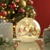 Festive Small Gonk Led Crackle Bauble -Christmas Decorations 1240251