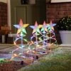 Festive Set Of 4 Spiral Multi Pathfinder Lights
