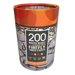 Festive Battery Operated Firefly Lights Winter Wishes (200 LEDs)