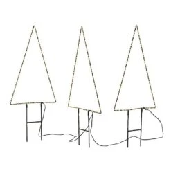 Lumineo Christmas Trees Warm White Outdoor Path Lights (330 LEDs)