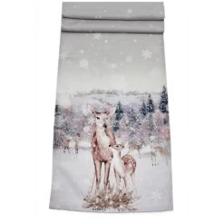 Peggy Wilkins Doting Deer 14x75" Table Runner